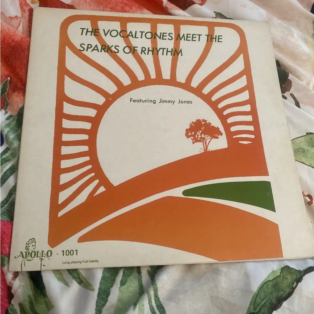 The Vocaltones Meet The Sparks Of Rhythm LP 33 Rpm Apollo Records AP-1001